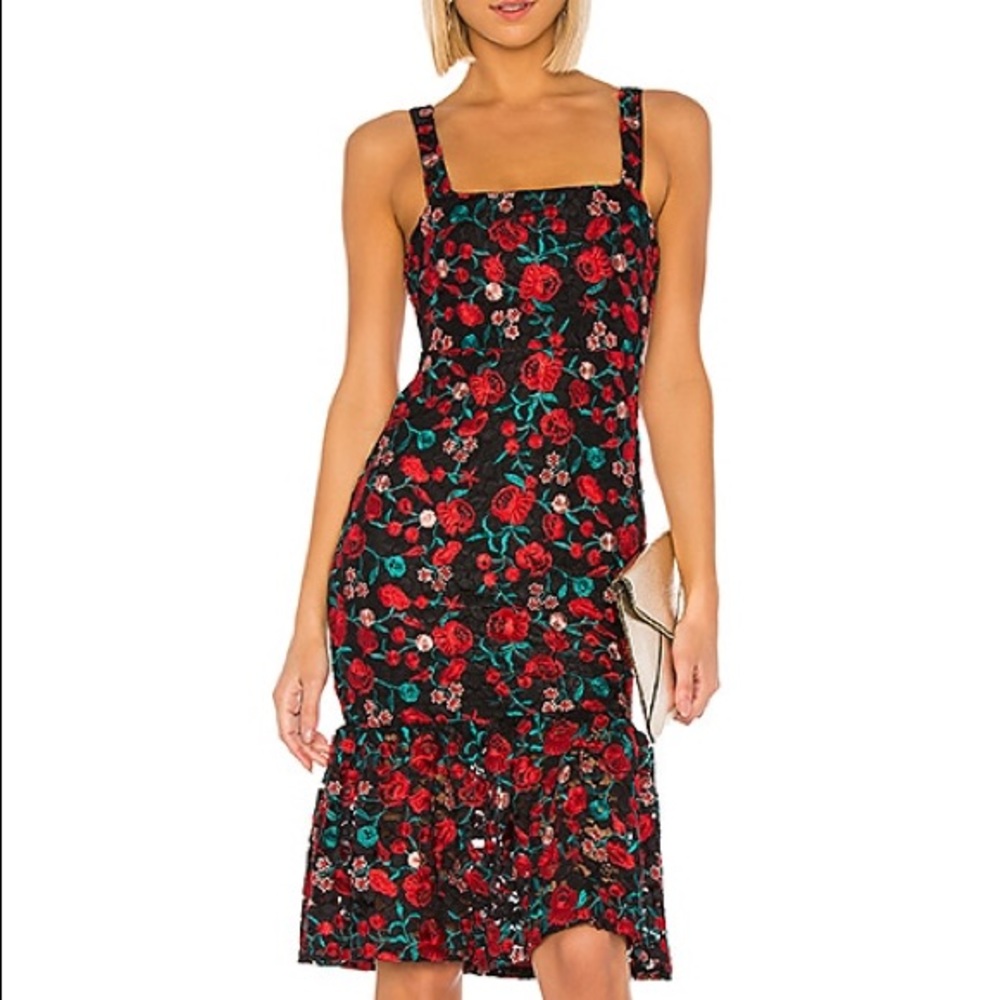 Lovers + Friends I NWT black midi dress